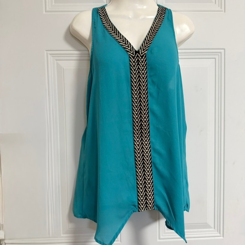 THML Blouse Southwestern SZ Medium Handkerchief Whimsigoth Fairy